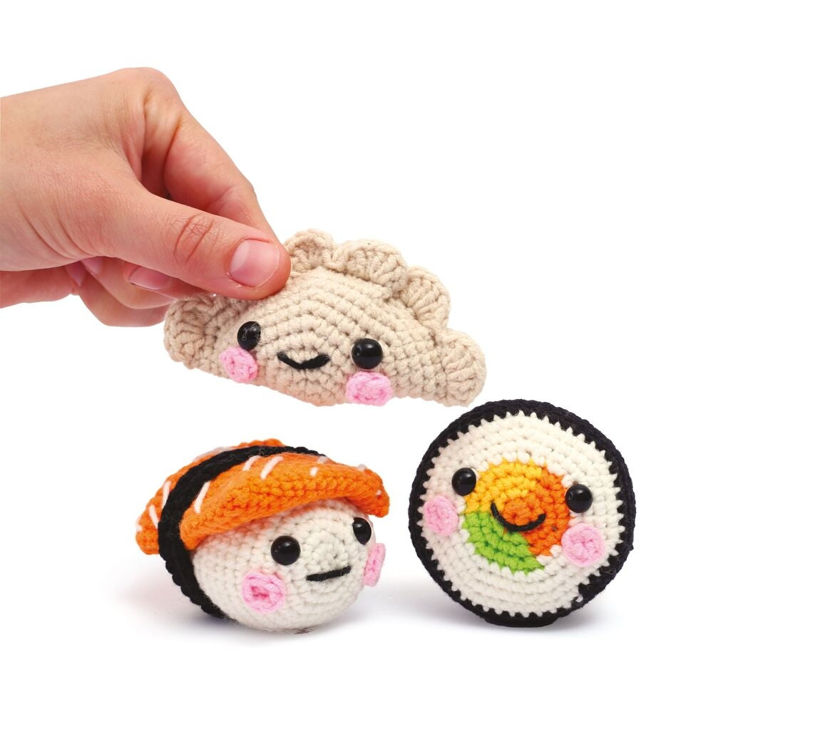 Kit Amigurumi Mes Sushis - Coffret DIY Crochet Délices Japonais GRAINE CREATIVE