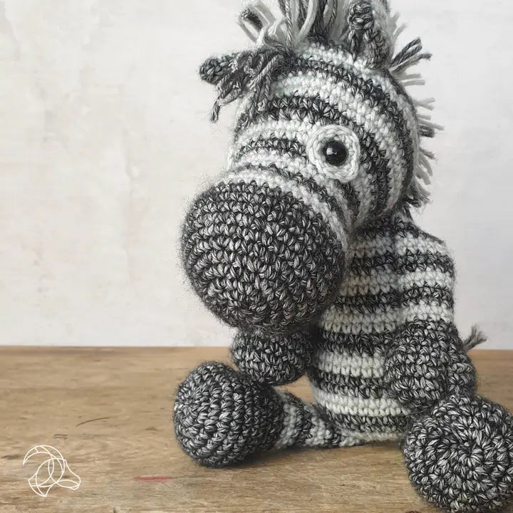 Dirk Zebra DIY Crochet Amigurumi Kit