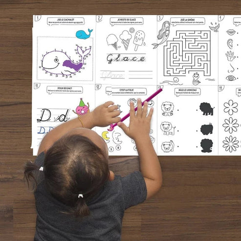 Rouleau éducatif prêt à colorier enfant