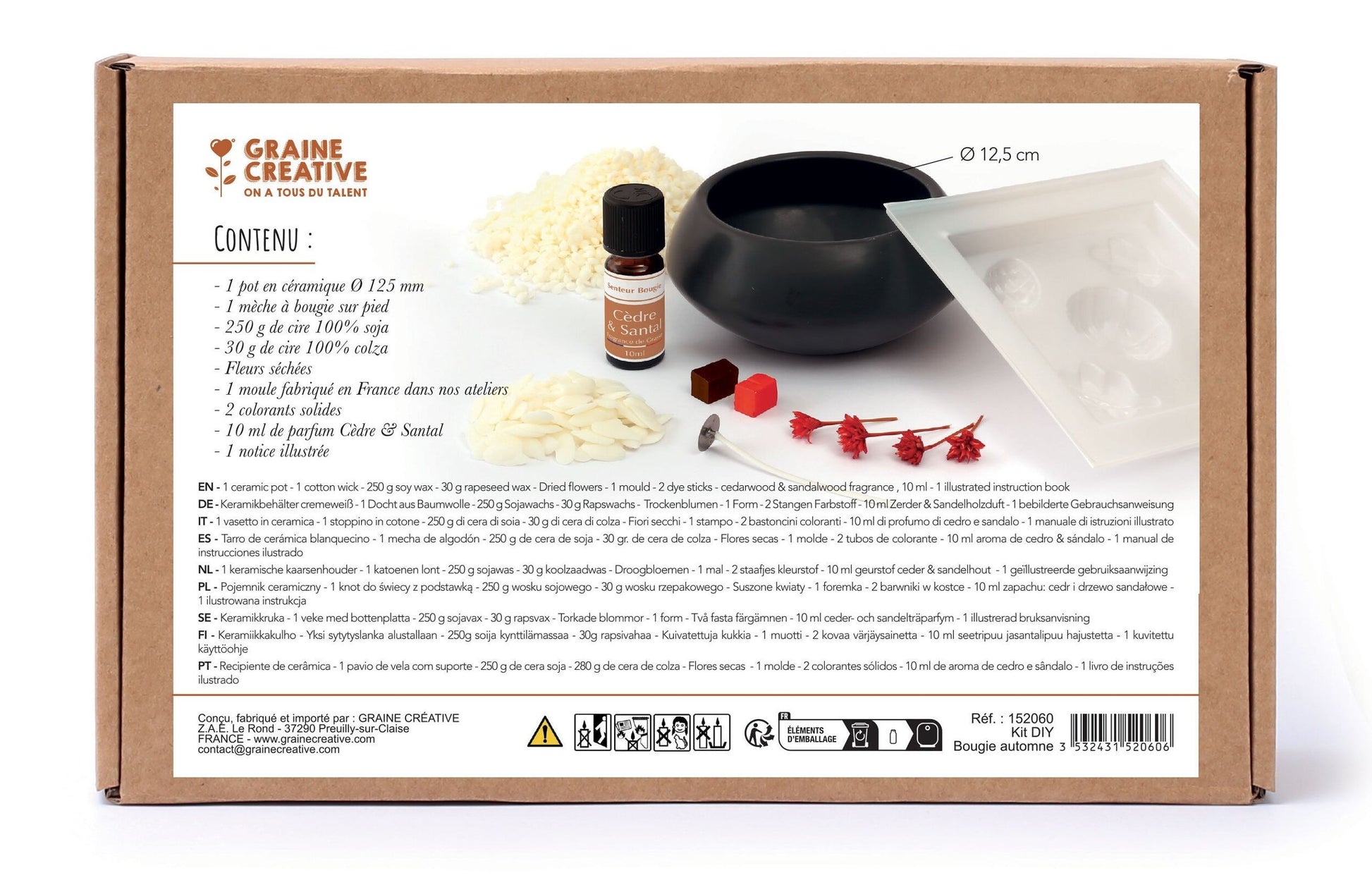 Kit DIY Bougie Automne – Graine Créative | Fabriquez votre bougie parfumée GRAINE CREATIVE