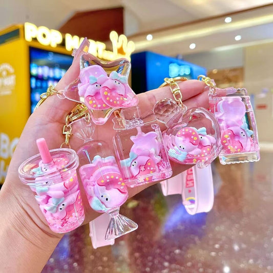Porte-Clés Donut Flottant Kawaii  Accessoire Mignon & Cadeau Original