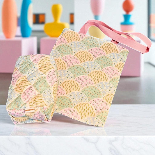 Coffret Sac & Trousse Jardin d’Éventails Japon – Idée Cadeau Élégante Kawaii MINISUKI