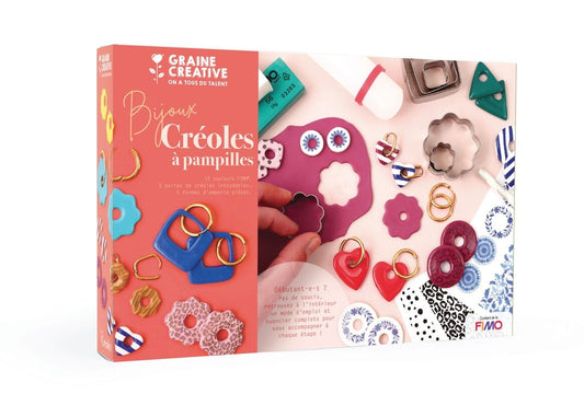 Coffret Bijoux FIMO – Pampilles interchangeables | Kit DIY boucles d’oreilles personnalisées