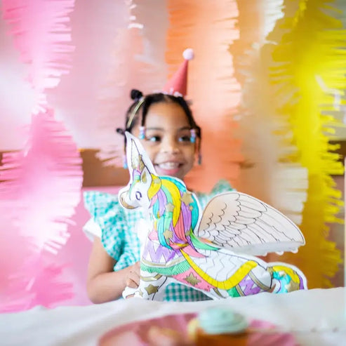 Pack coloriages gonflables licorne géante anniversaire