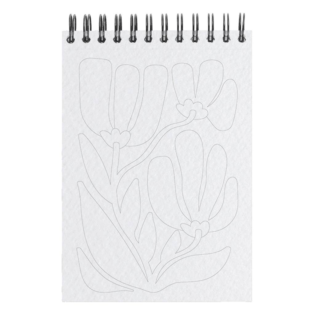 Carnet de coloriage A6 - Floral #2 Maison Joliette