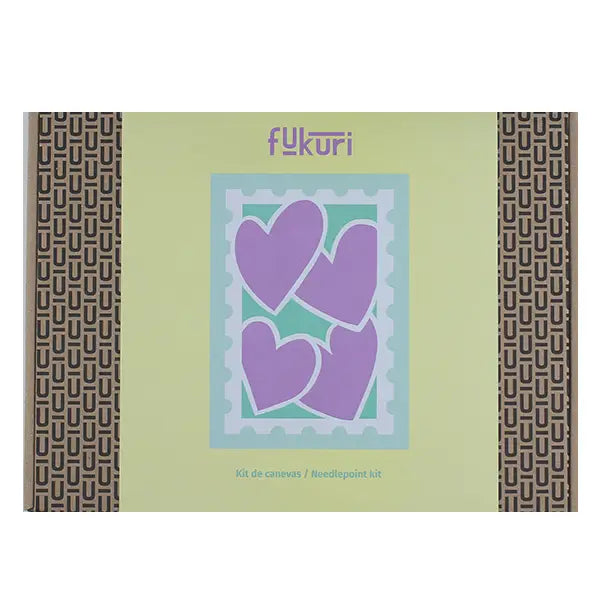 Canvas Kit - DIY - Hearts Stamp