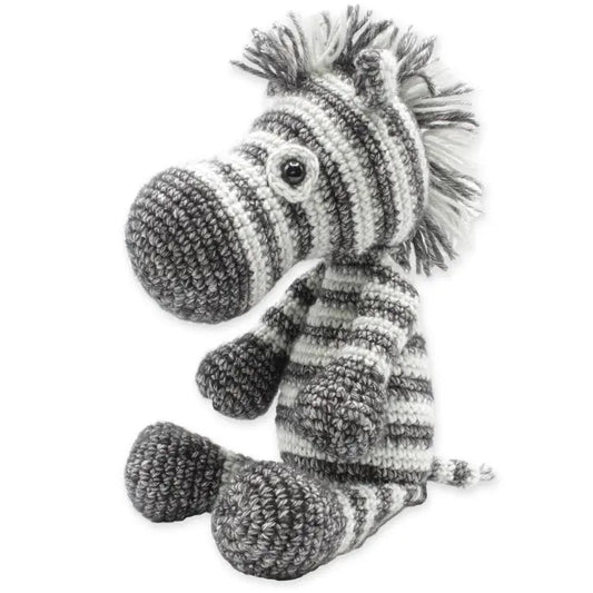 Kit Amigurumi de crochet DIY Dirk Zebra