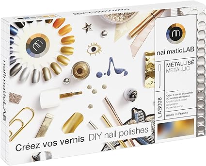 Kit DIY Fabrique de vernis à ongles métallisés Nailmatic