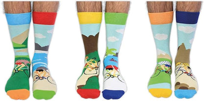 SUR VOTRE VÉLO | Coffret Cadeau 6 Chaussettes Impaires Vélo – United Oddsocks | Taille 39-46 United Oddsocks