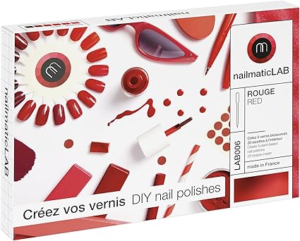 Kit DIY Fabrique de vernis à ongles rouges Nailmatic