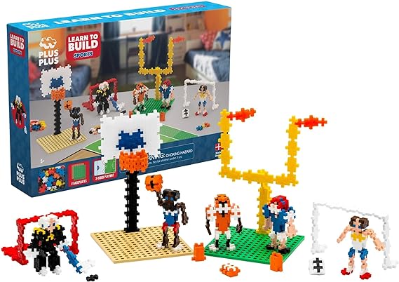 PLUS PLUS - Kit découverte Sport de 600 pièces - Jeu de Construction plus plus