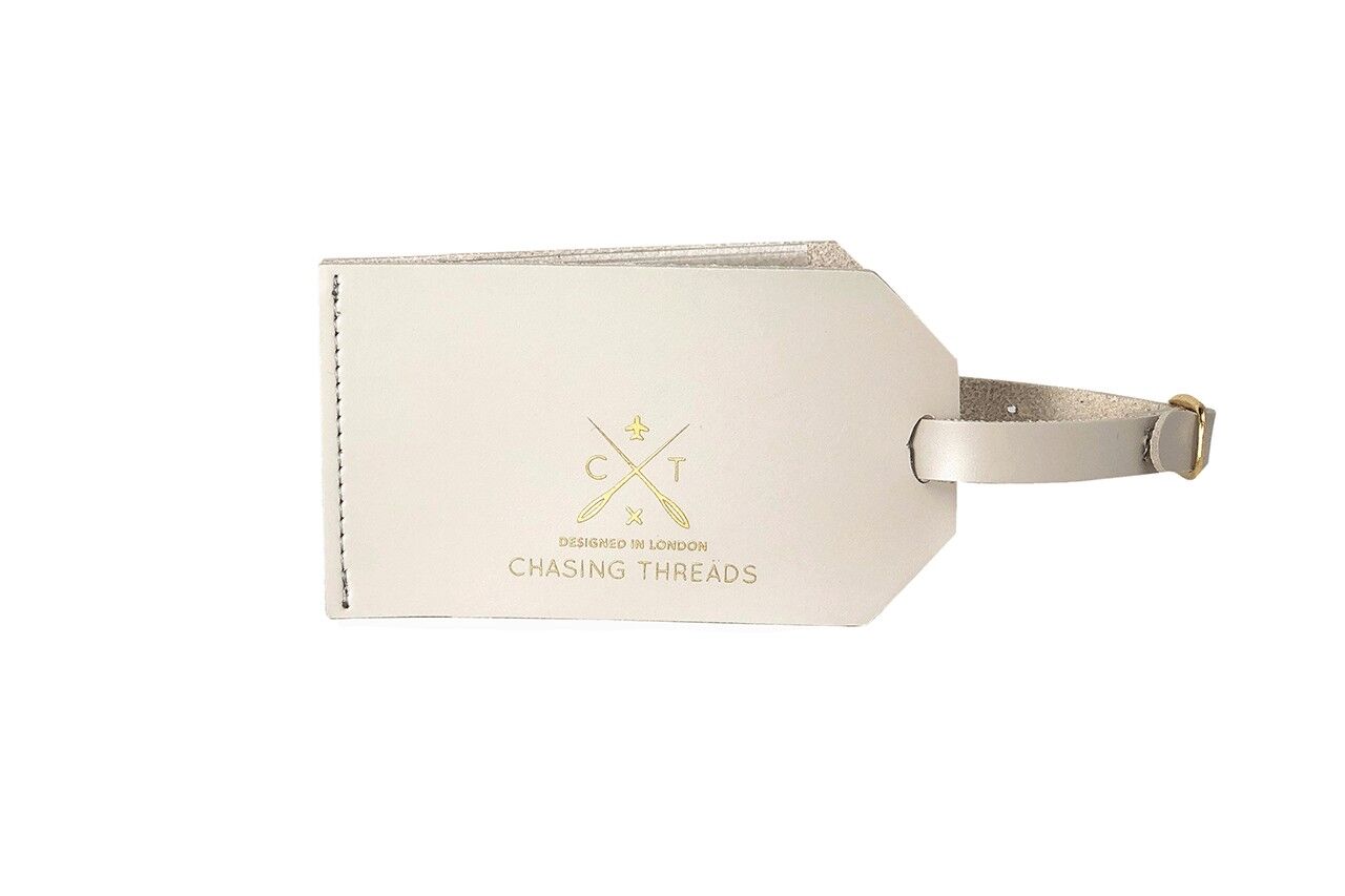 Kit d'étiquettes à bagages Gris Clair Chasing Threads Ltd