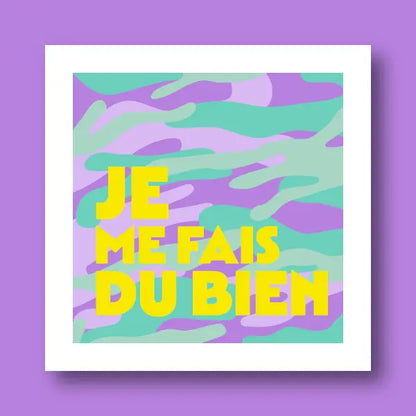 Kit Canevas - DIY - JE ME FAIS DU BIEN - Carré Fukuri