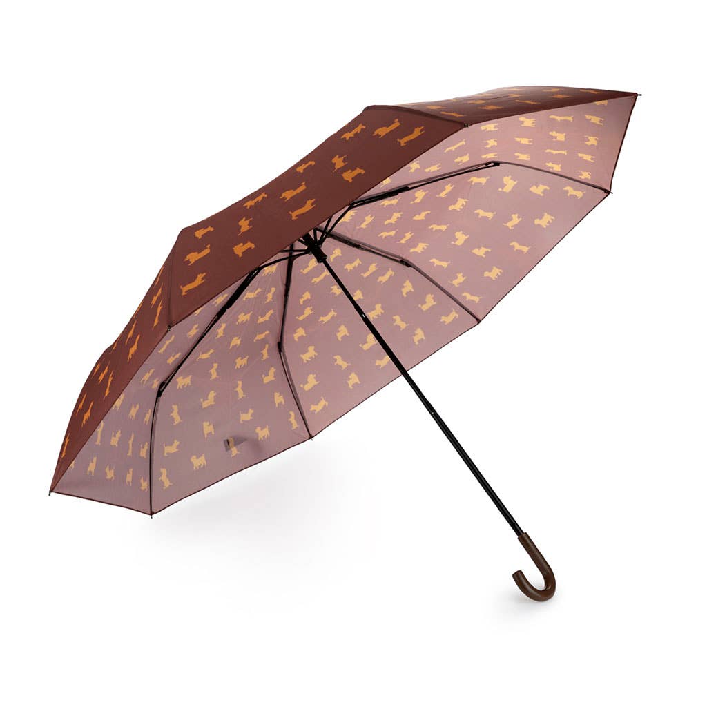 Parapluie, Puppymbrella, marron, avec housse, nylon Balvi