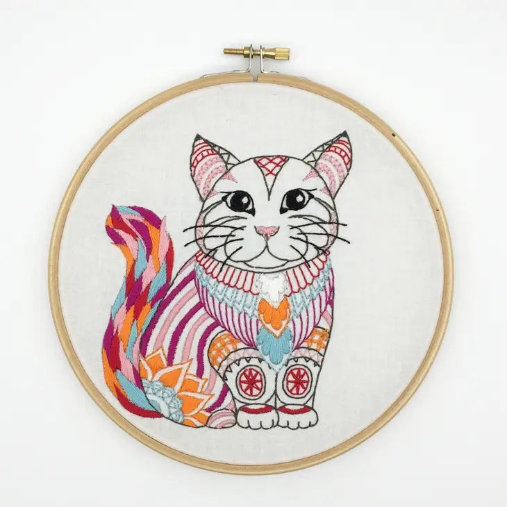 Kit Broderie Chat Cinnamon