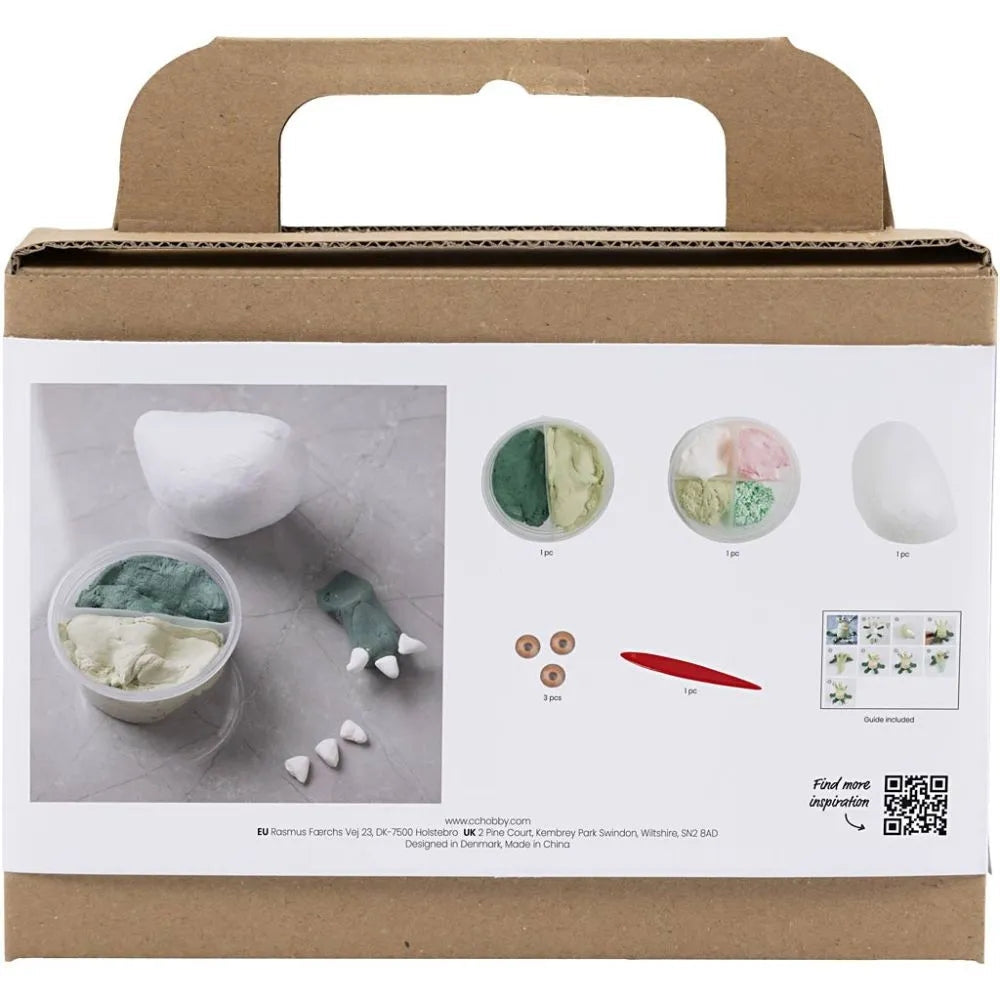 Mini Kit DIY Modelage Monstre Lulu Vert Clair Vert Foncé Creative Compagny