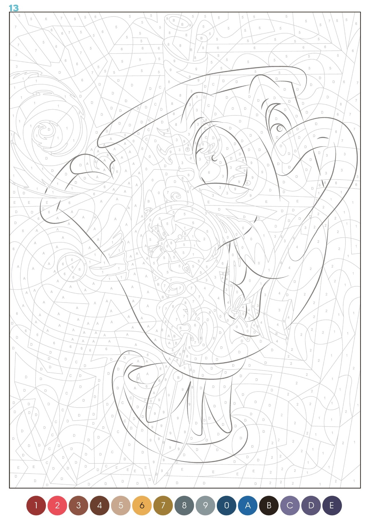 LIVRE DE COLORIAGE - Grand Bloc Disney Trompe-l'oeil