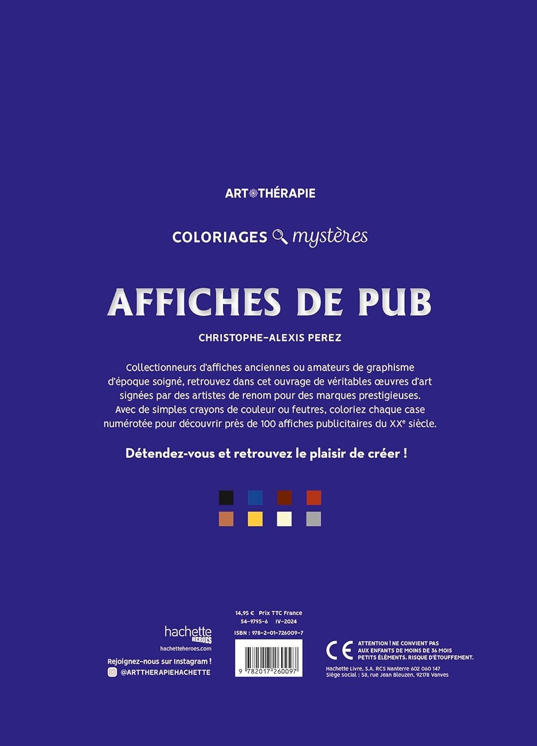 Coloriages mystères Art Théprapie - Affiches de pub