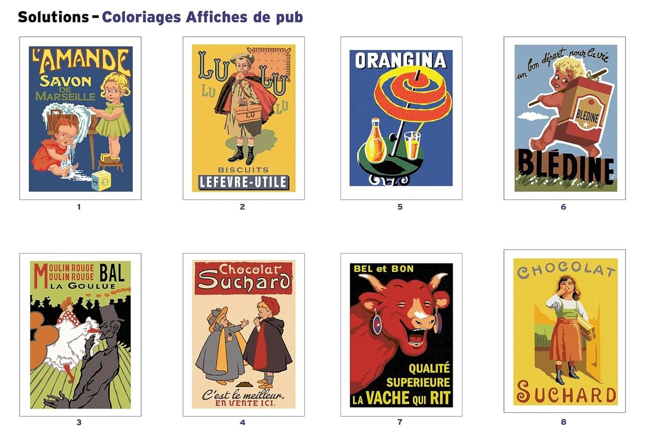 Coloriages mystères Art Théprapie - Affiches de pub