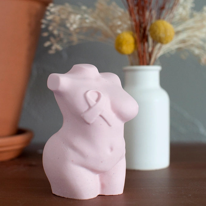 Statue - Octobre rose - Sensibilisation au cancer du sein Happy pots