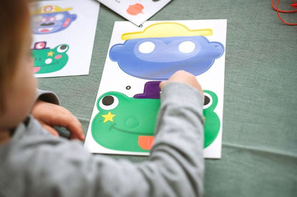 ANI MASKS – Kit créatif 6 masques animaux à décorer – Activité manuelle dès 3 ans les Ateliers OMY & Gallimard Jeunesse