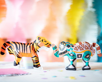 Pack Anniversaire Safari - x8 Coloriages gonflables ( zèbres, girafes, éléphants & tigres) Ara-Créative