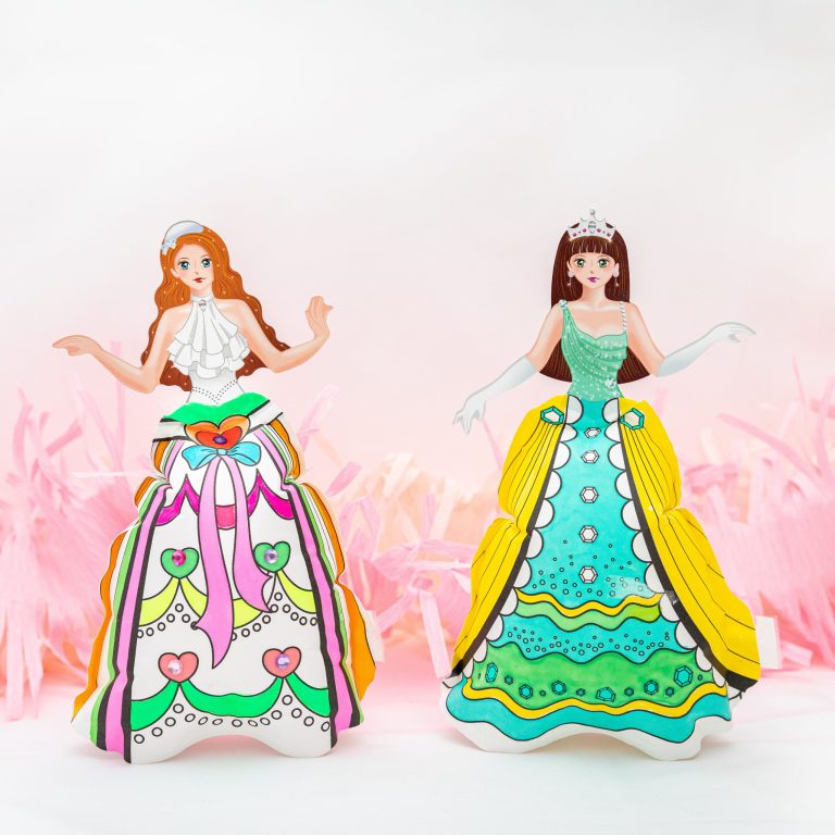 Pack Anniversaire - x8 Princesses Coloriages Gonflables