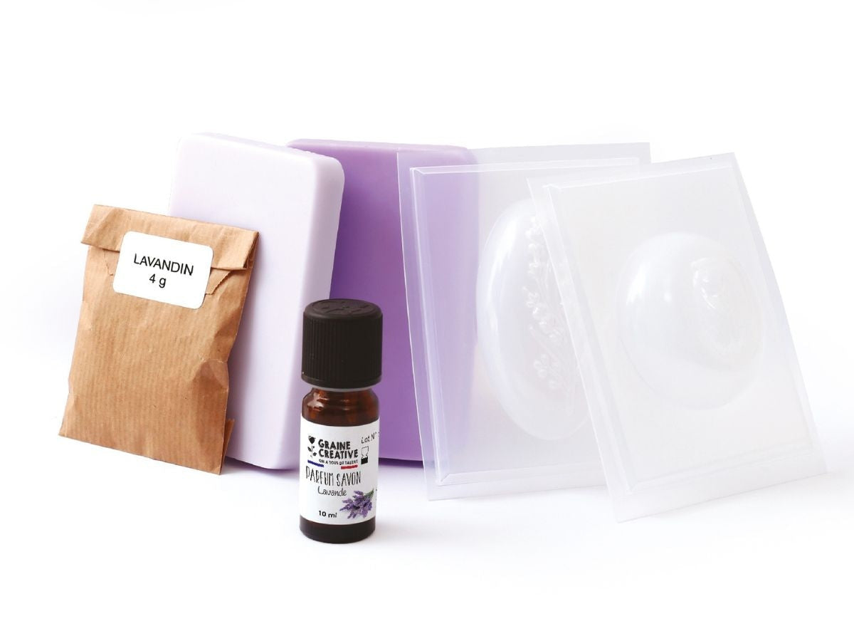 Kit DIY Savons Lavande – Savons parfumés maison à fabriquer soi-même GRAINE CREATIVE
