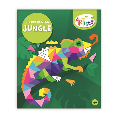 Sticker Painting Jungle – Livre d’Autocollants Créatif Safari pour Enfants Artista