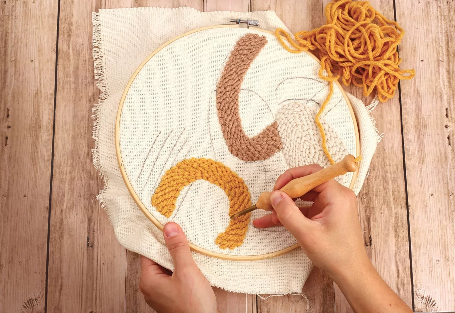 Kit Punch Needle Line Art – Graine Créative GRAINE CREATIVE
