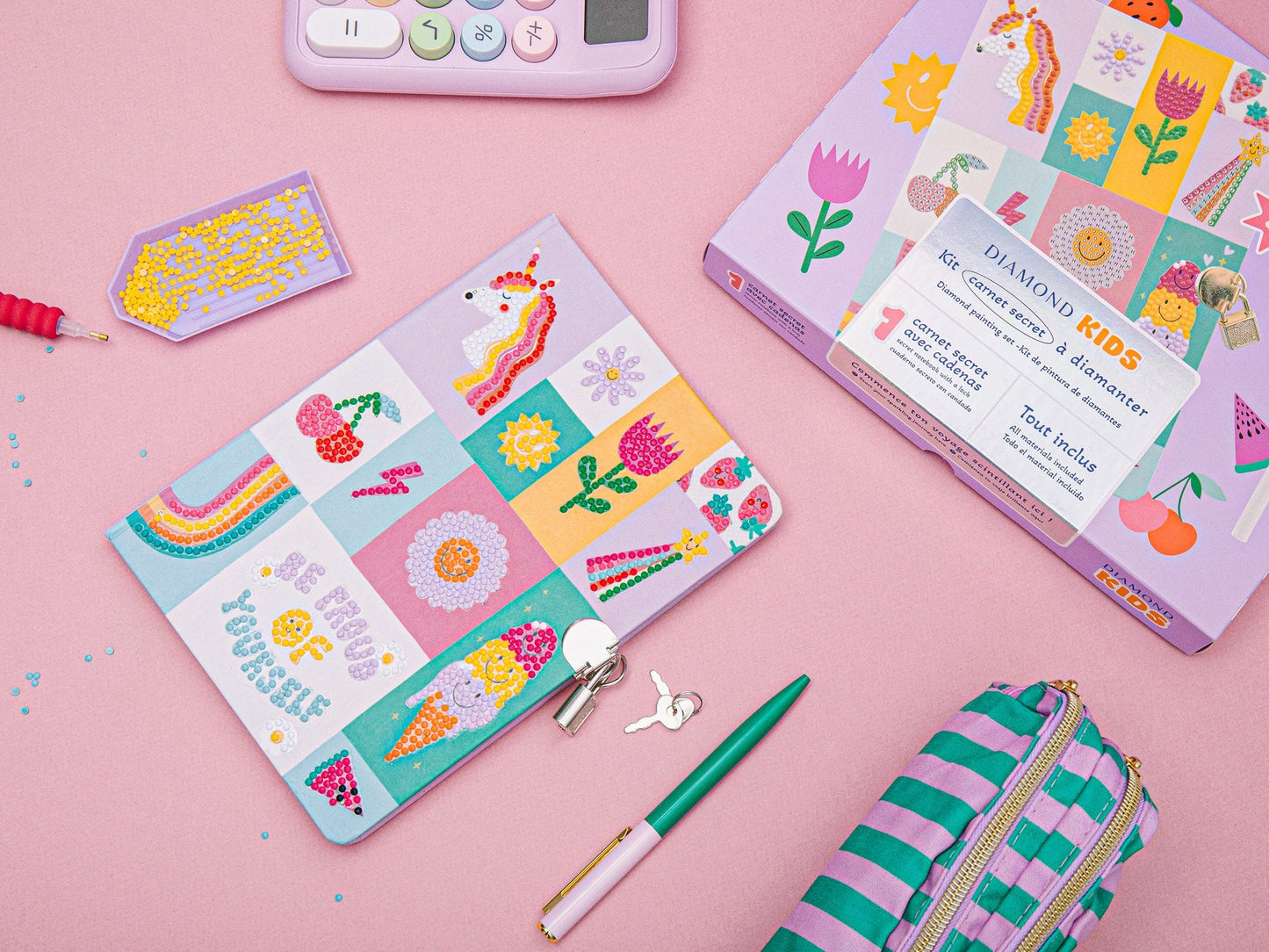 Petit Diamond Kids Carnet Secret – Coffret Créatif Diamond Painting Enfant dès 6 ans LA PETITE EPICERIE
