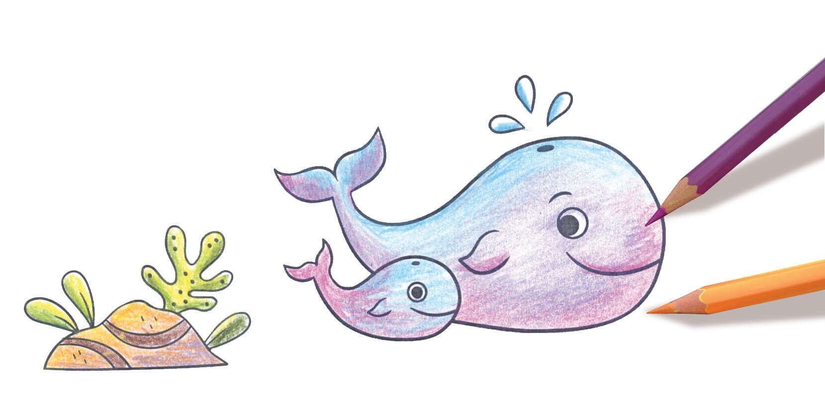 Personnages à tamponner – Mon petit océan (CREALIGN) | Coffret 10 tampons + encreur Créa lign