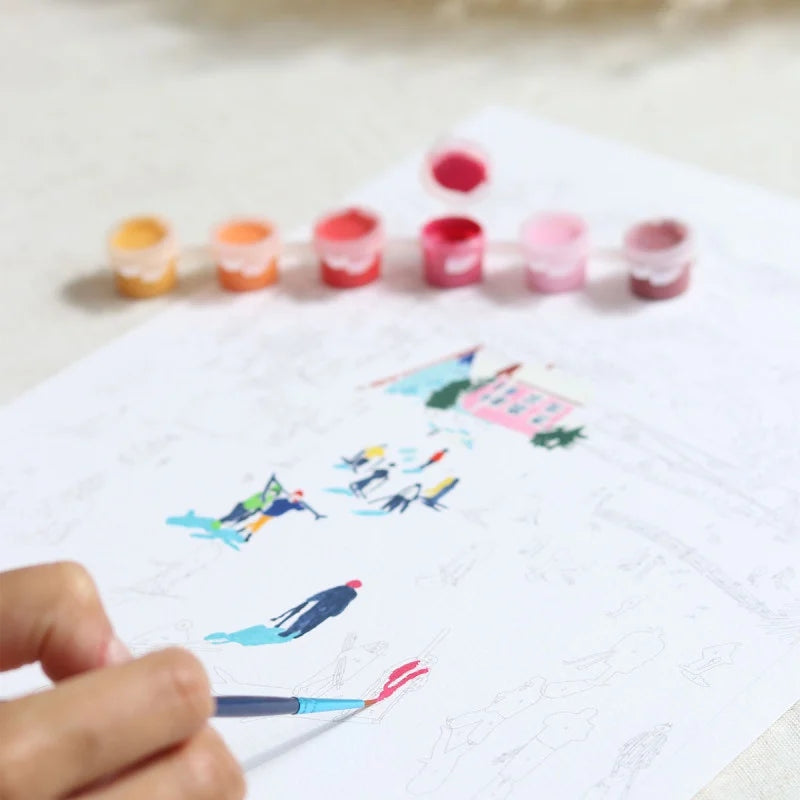 Activité peinture au numéro pour adulte et adolescent