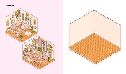 Activité relaxante avec stickers pour créer des scènes cosy