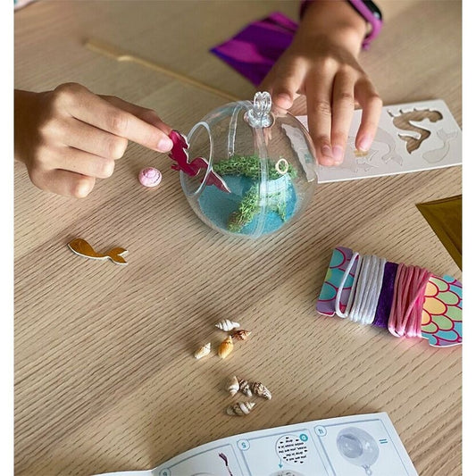 enfant création terrarium sirène activité créative