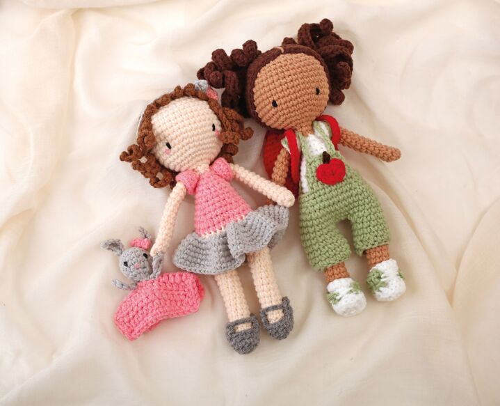 Kit Jolie Poupée à Crocheter Lina – Graine Créative x Ligne Rétro | Amigurumi DIY GRAINE CREATIVE