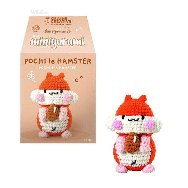 Kit Minigurumi Hamster 10 cm – Kit crochet amigurumi Graine Créative GRAINE CREATIVE
