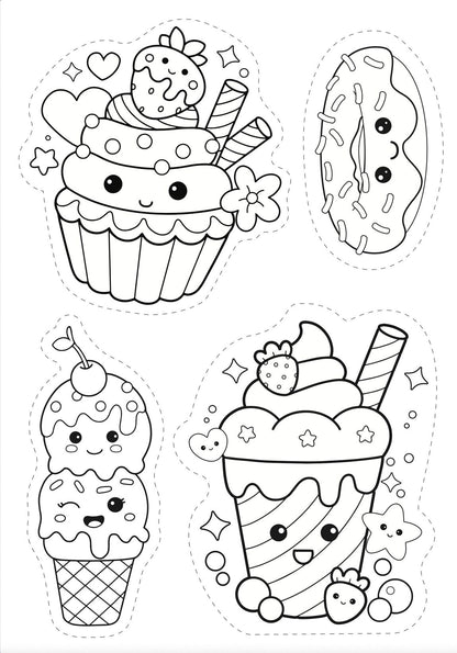 Kit Plastique Dingue Magnets Kawaï – 7 Aimants DIY à Colorier GRAINE CREATIVE