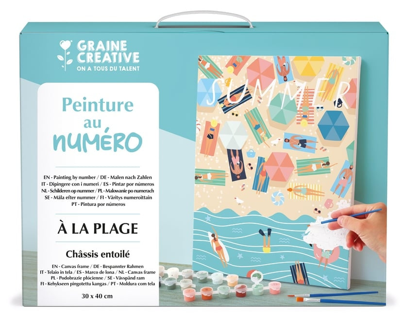 Peinture au Numéro À la Plage – Graine Créative GRAINE CREATIVE