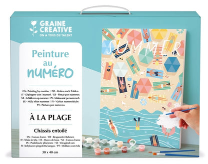 Peinture au Numéro À la Plage – Graine Créative GRAINE CREATIVE
