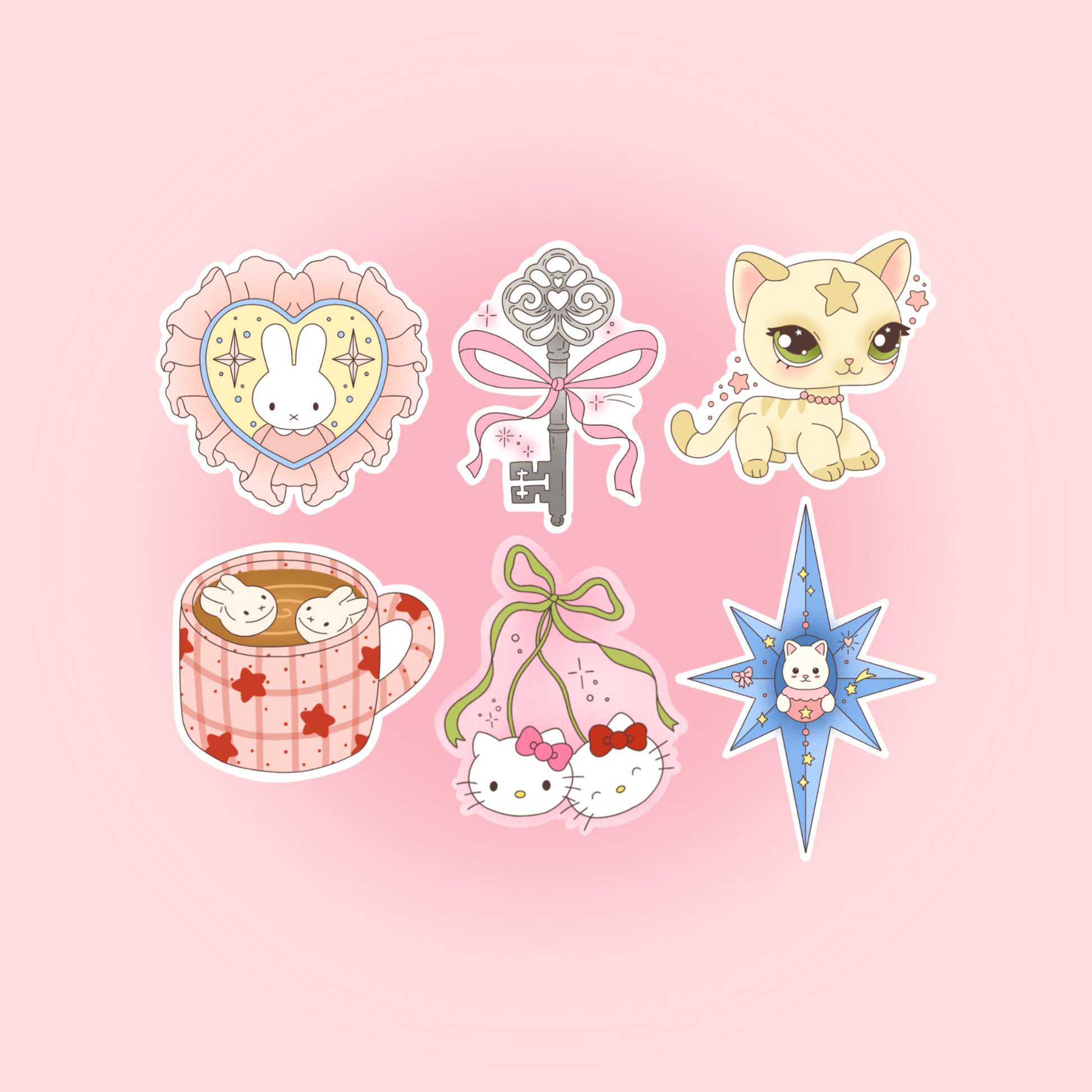 Advent Calendar Sticker Pack – Pack de 6 Stickers Kawaii Holographiques Liviaa.studio