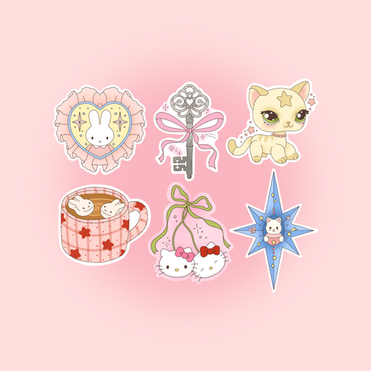 Advent Calendar Sticker Pack – Pack de 6 Stickers Kawaii Holographiques Liviaa.studio