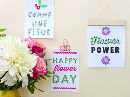 Kit DIY Mes Affiches en Cane Painting – Créez 4 Décorations Murales Originales LA PETITE EPICERIE
