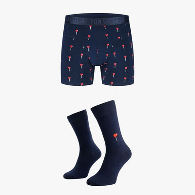 Aime-moi – Coffret homme boxer & chaussettes assortis – Coton bio GOTS Ton sur Ton