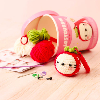 Kit Crochet Easygurumi Fraise – Graine Créative | Amigurumi débutant DIY GRAINE CREATIVE