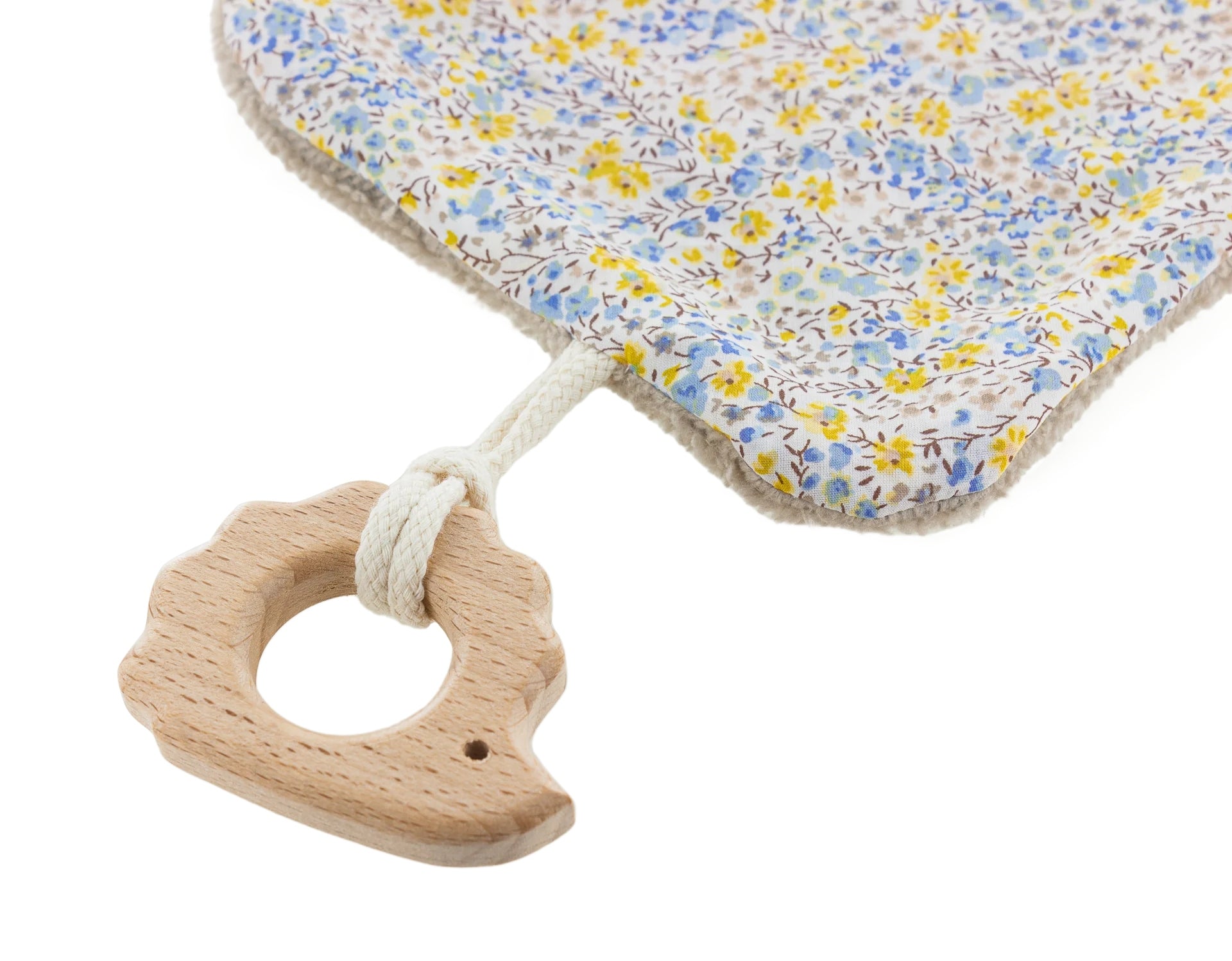 Kit Naissance Bébé “Renard” – Doudou & Attache-Tétine Liberty DIY Com'1 Idée