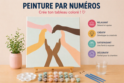 Kit Anniversaire Peinture par Numéros Enfants & Ados – Activité Créative + Cadeau Invité (6 à 12 kits) JOY!