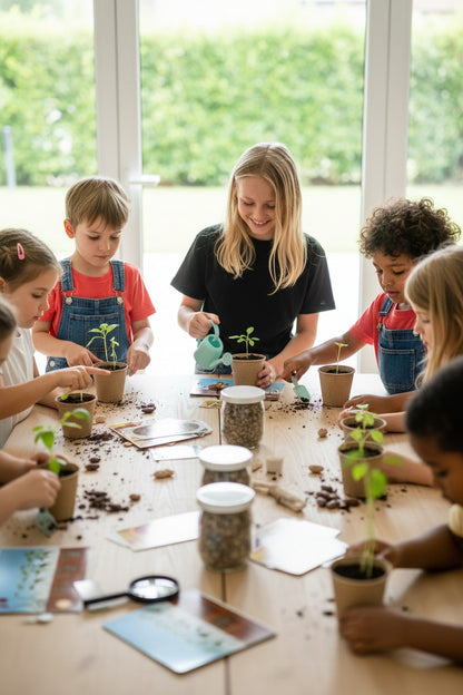 Kit Germination du Haricot – Activité Anniversaire Nature pour 8 Enfants | Made in France Radis et Capucine