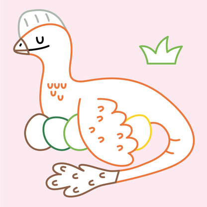 Coloriage avec contours larges pour apprendre progressivement à ne pas dépasser