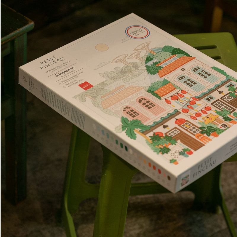 Coffret Peinture au Numéro Singapore – Capsule Asie Petit Pinceau x Hoglet & Co LA PETITE EPICERIE